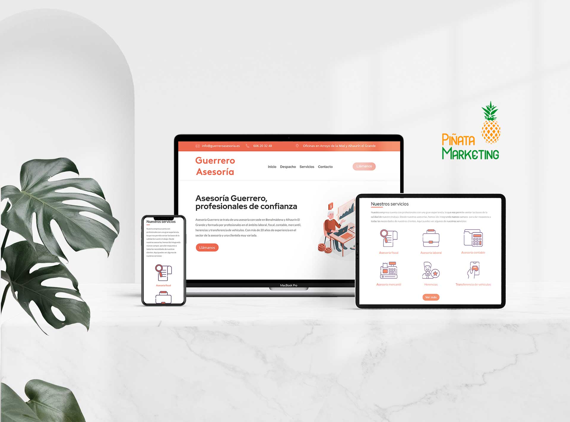 diseño web en Málaga Guerrero Asesores