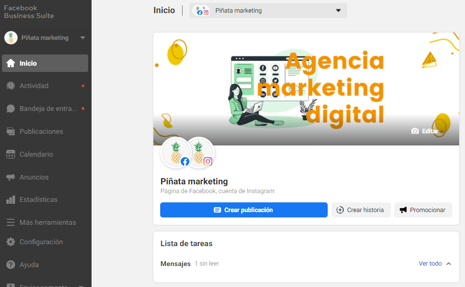 business manager de facebook - piñata marketing