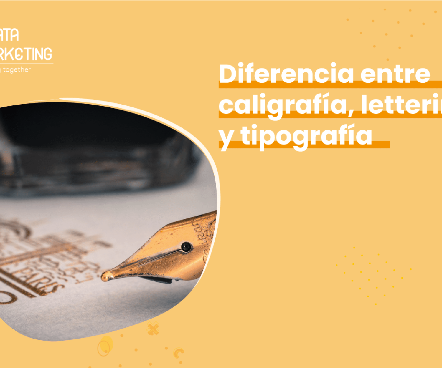 Diferencia entre caligrafía, lettering y tipografía