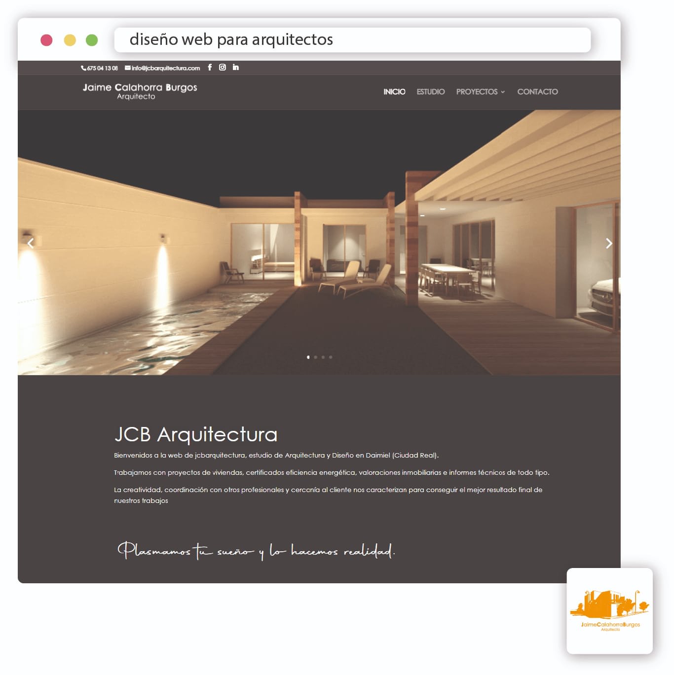página web para arquitectos