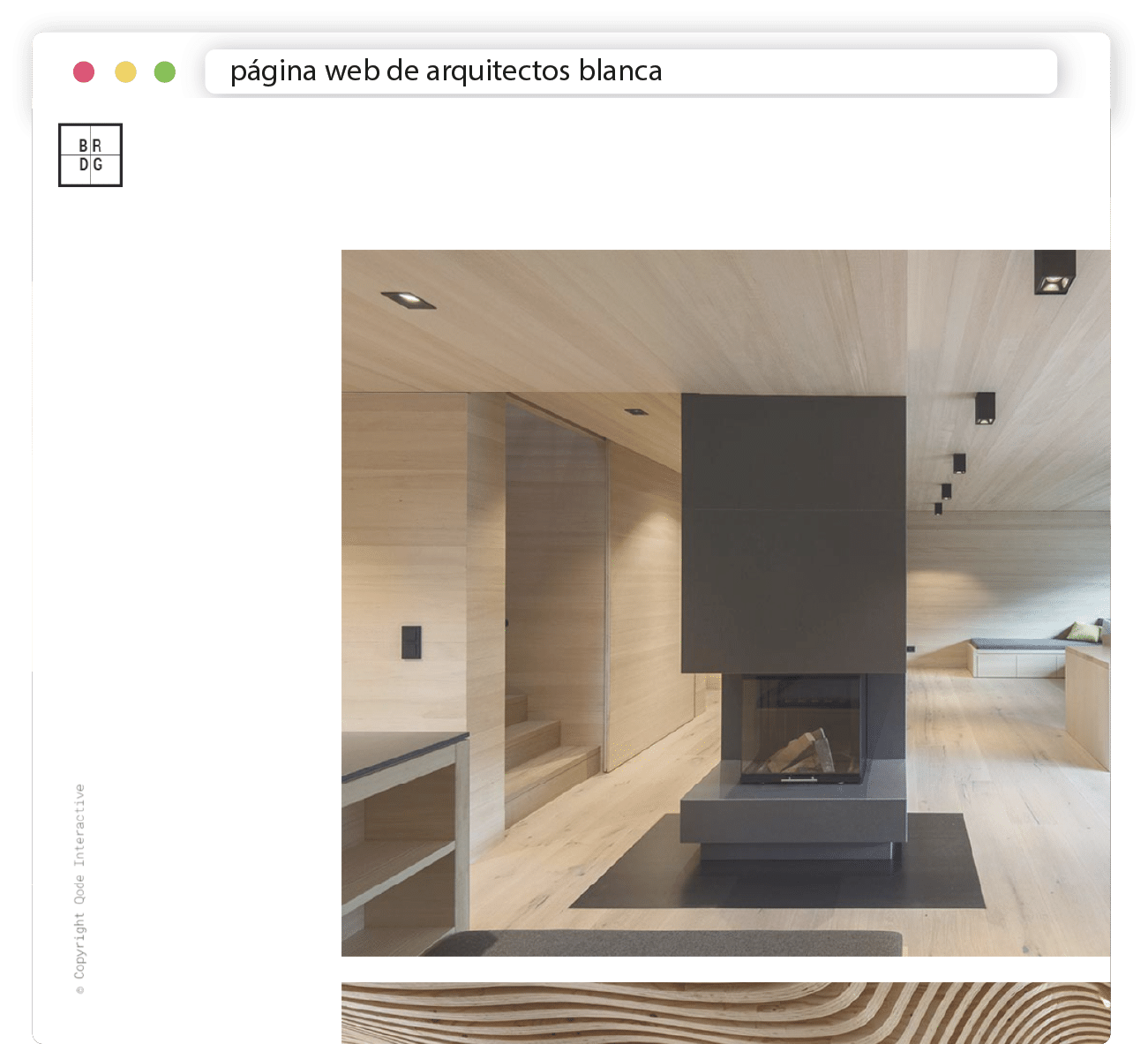 página web de arquitectos blanca